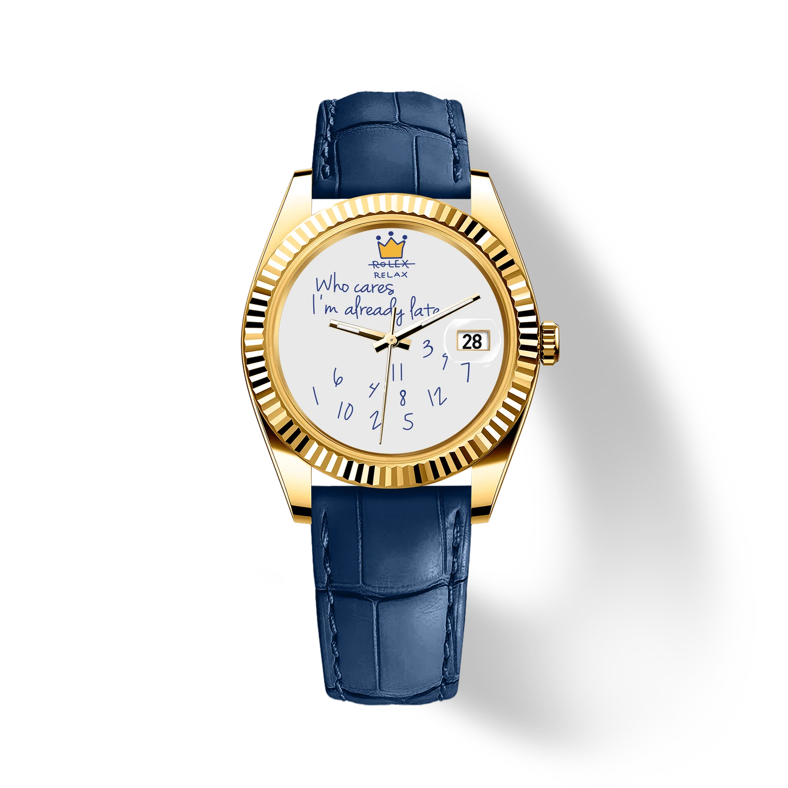 OROLOGIO EONDATE MAXI CLASSICO  40 mm, Umorismo Blu