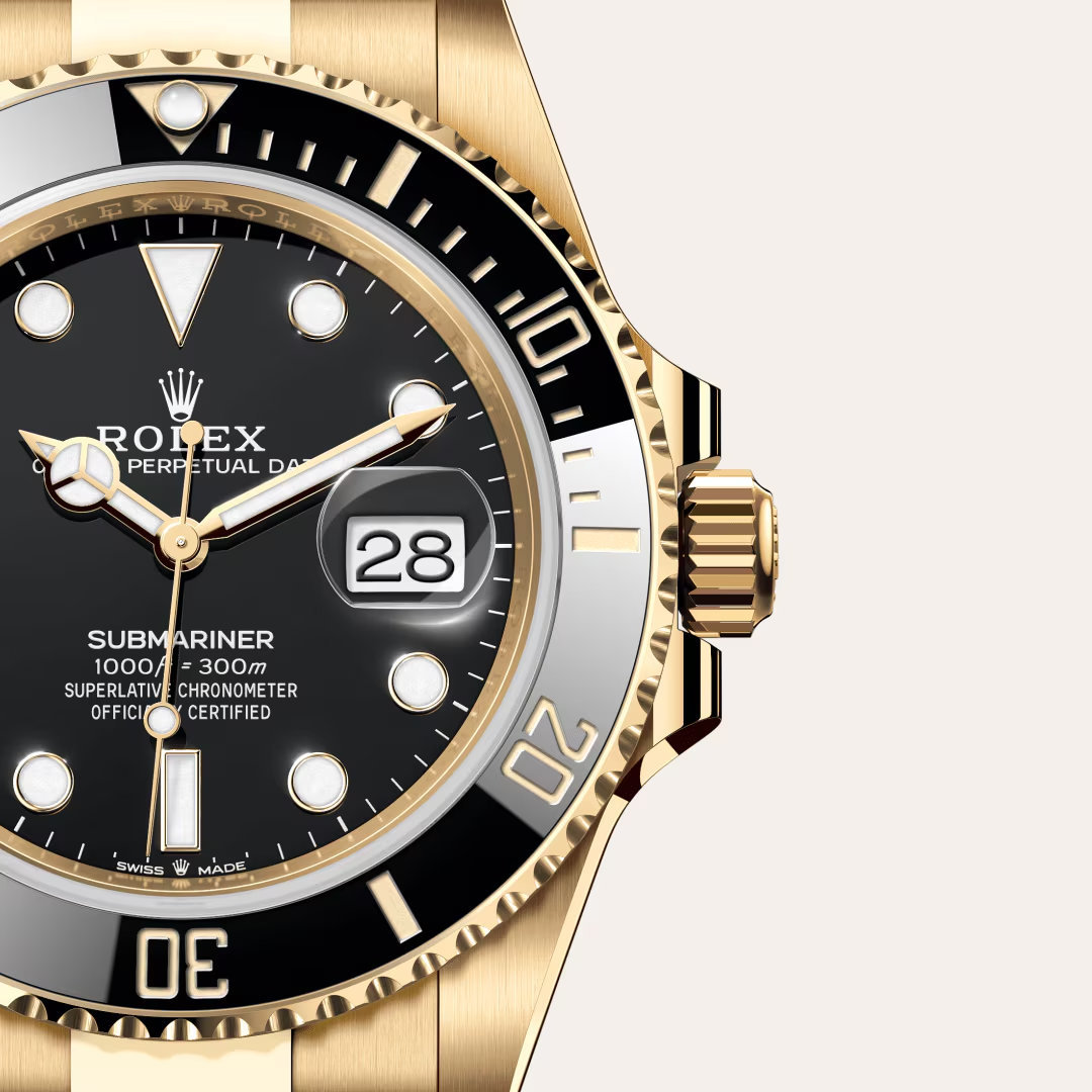 Rolex Submariner Date Oyster, 41 mm, žluté zlato