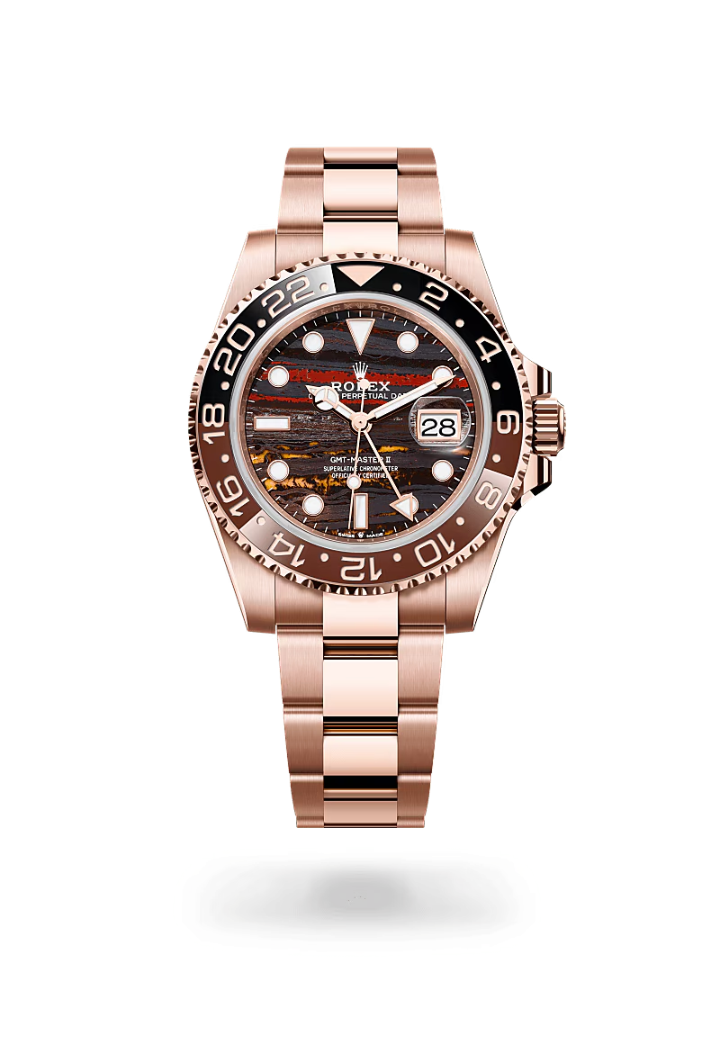 Rolex GMT-Master II Oyster, 40 mm, zlatá Everose