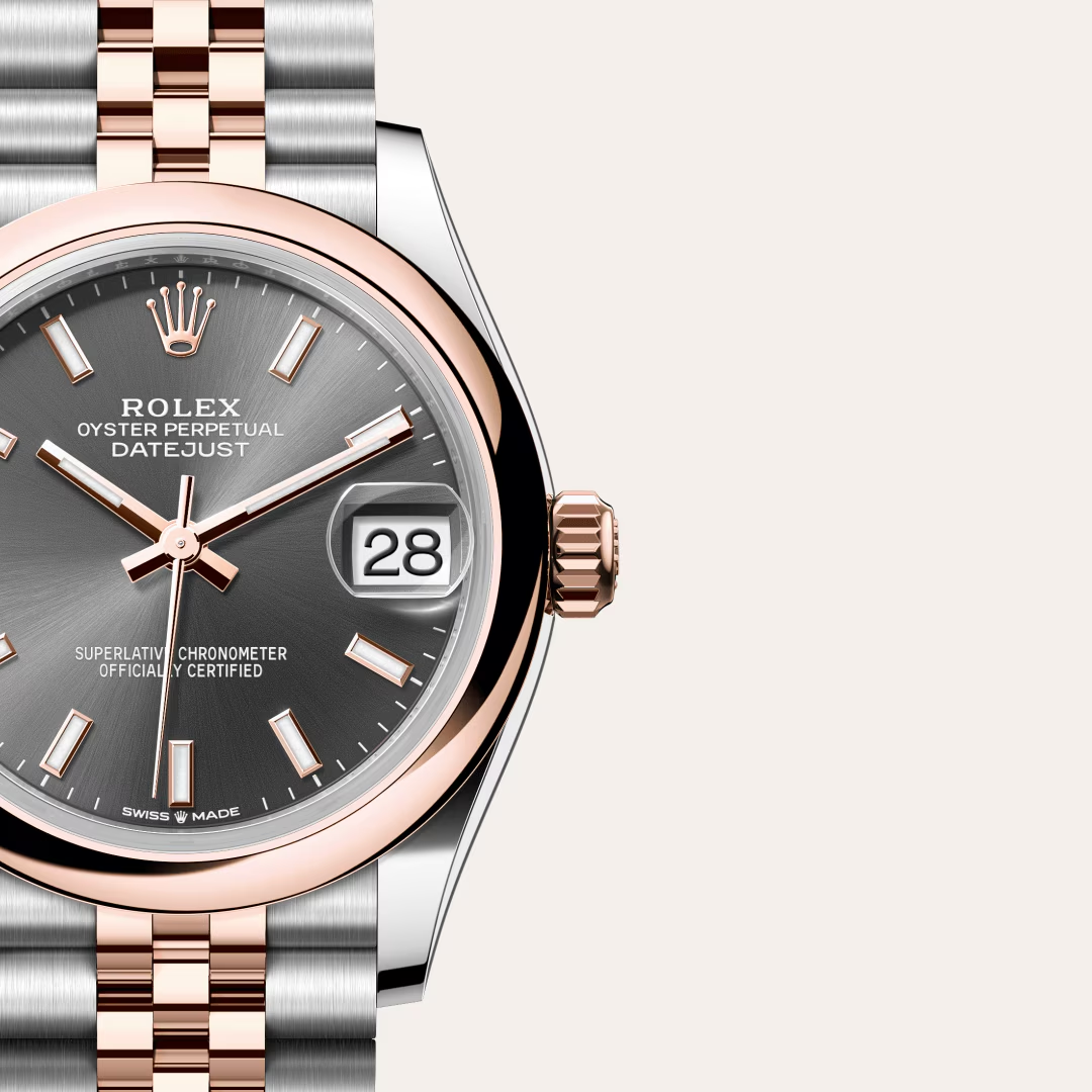 Rolex Datejust 31 Oyster, 31 mm, ocel Oyster a zlatá Everose