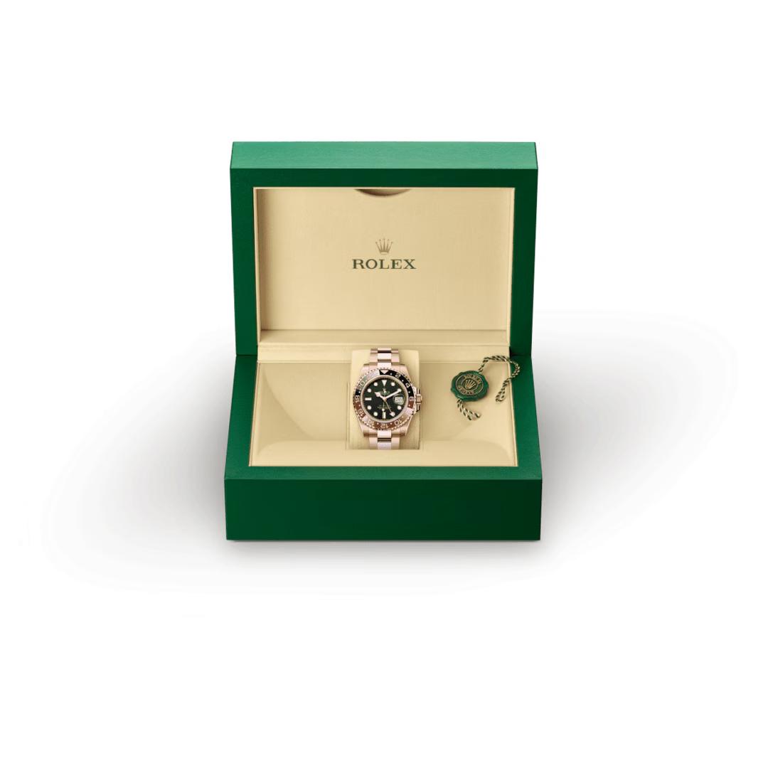 Rolex GMT-Master II Oyster, 40 mm, zlatá Everose