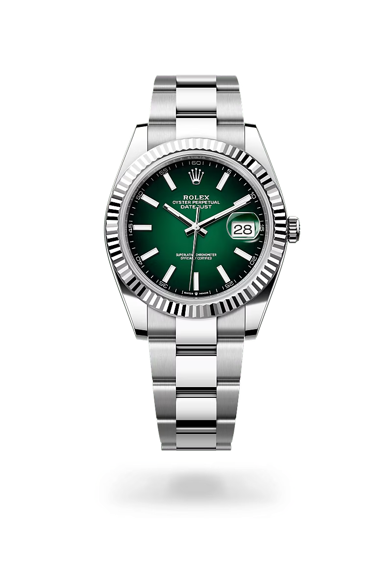 Rolex Datejust 41 Oyster, 41 mm, ocel Oyster a bílé zlato