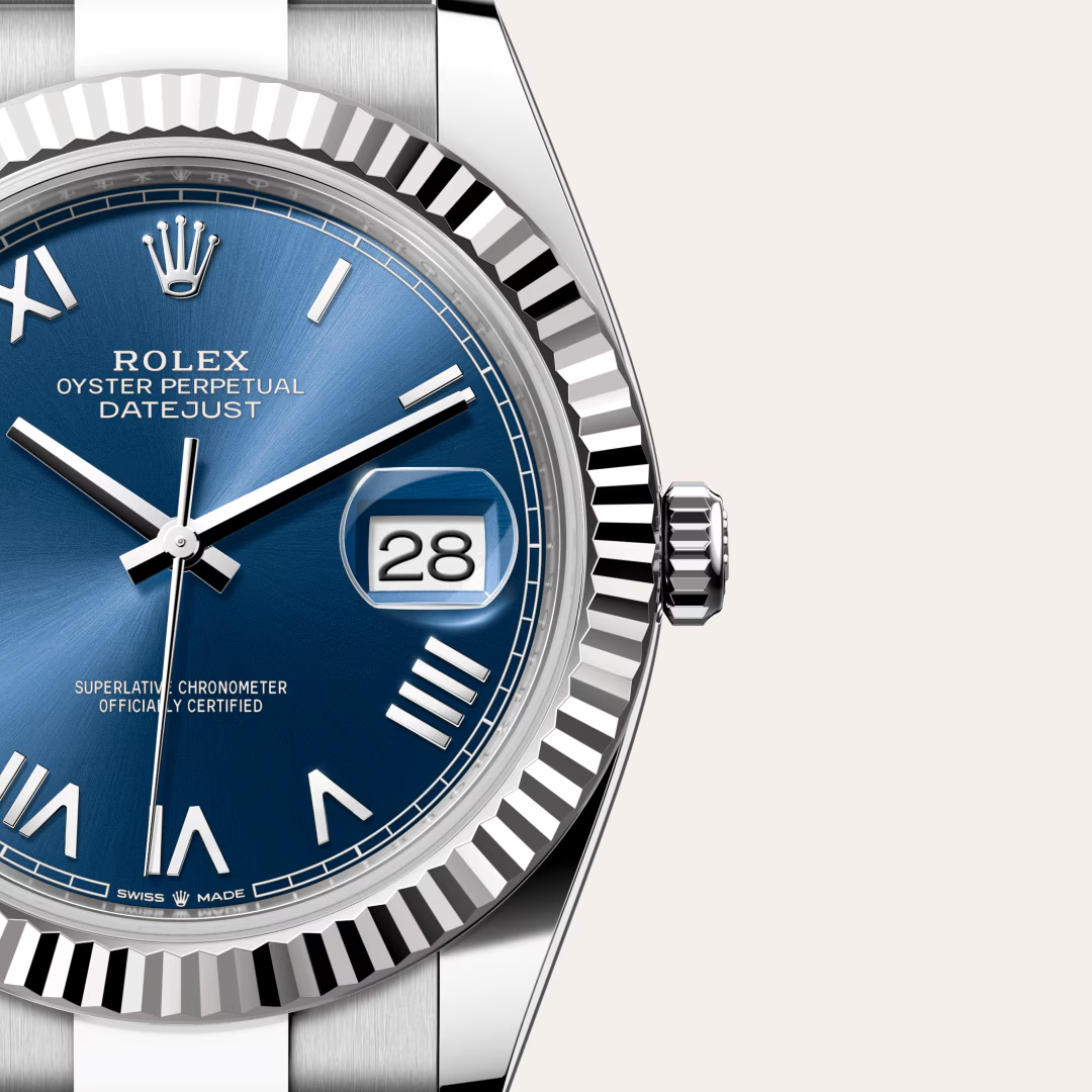 Rolex Datejust 41 Oyster, 41 mm, Oystersteel and white gold
