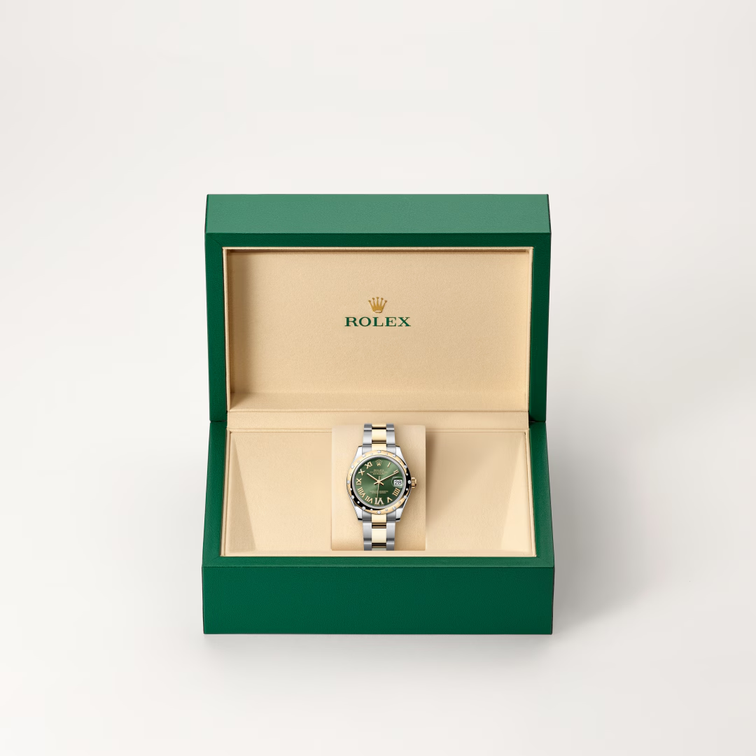 Rolex Datejust 31 Oyster, 31 mm, ocel Oyster, žluté zlato a diamanty
