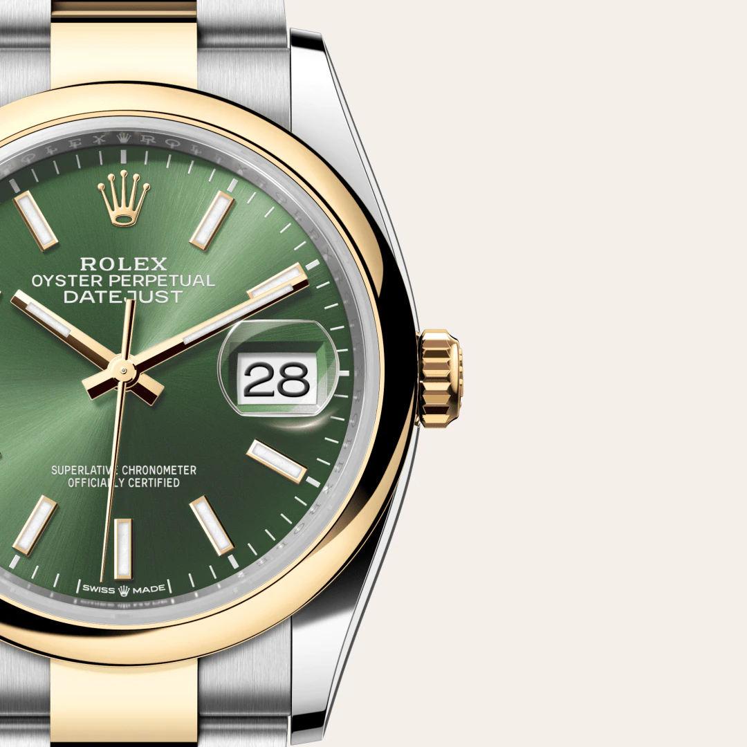 Rolex Datejust 36 Oyster, 36 mm, ocel Oyster a žluté zlato