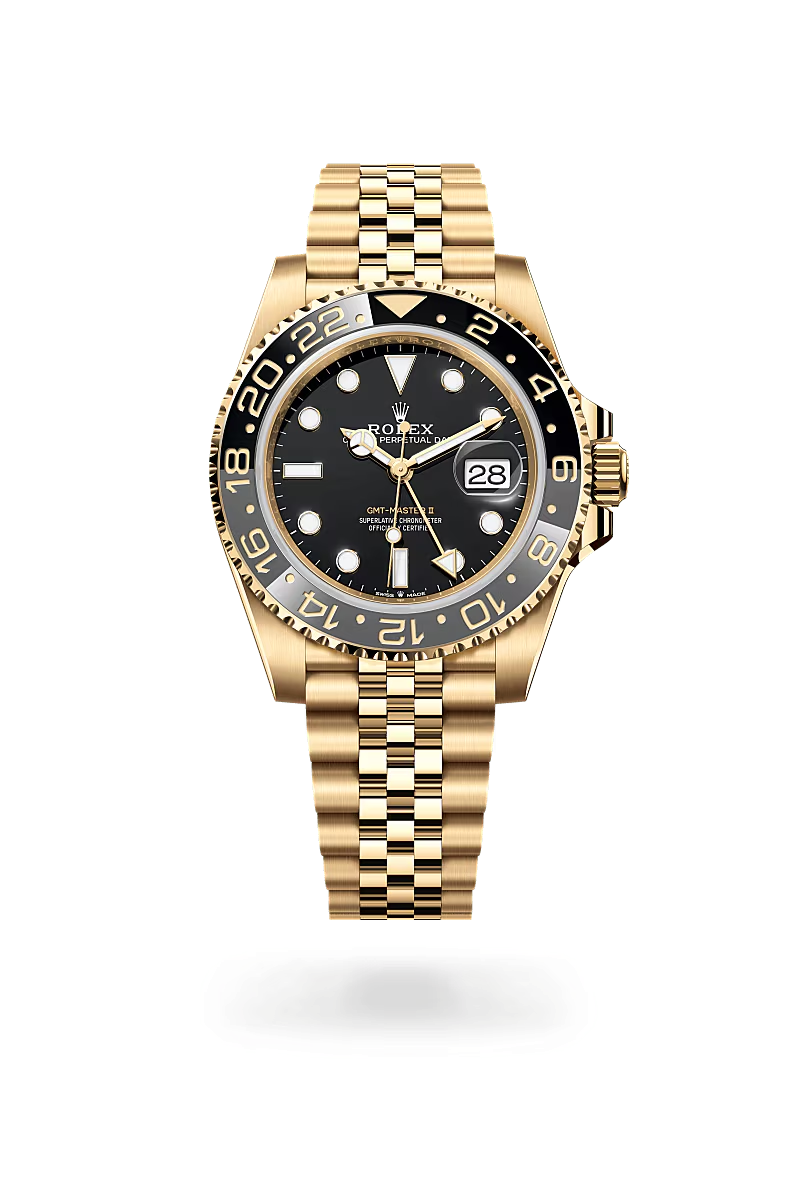 Rolex GMT-Master II Oyster, 40 mm, žluté zlato