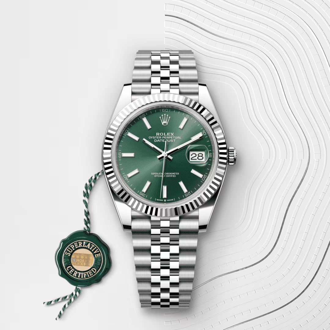 Rolex Datejust Oyster, 41 mm, ocel Oyster a bílé zlato