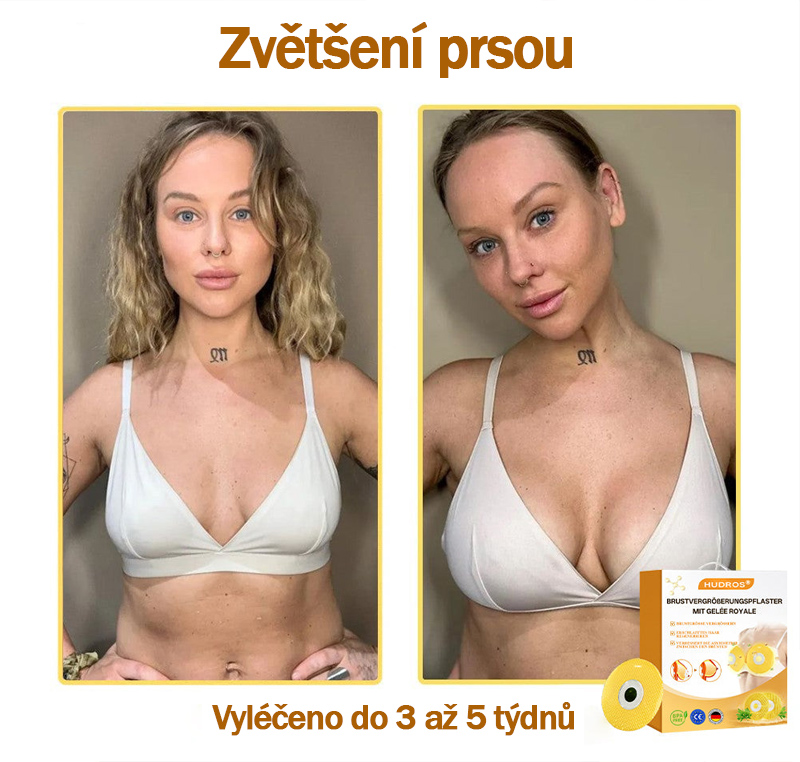 💎【Oficiální vlajkový obchod】𝐇𝐔𝐃𝐑𝐎𝐒® Náplasti s mateří kašičkou pro zvětšení prsou. Bezpečné pro použití během kojení.