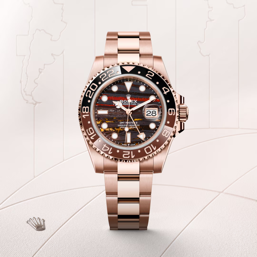 Rolex GMT-Master II Oyster, 40 mm, zlatá Everose