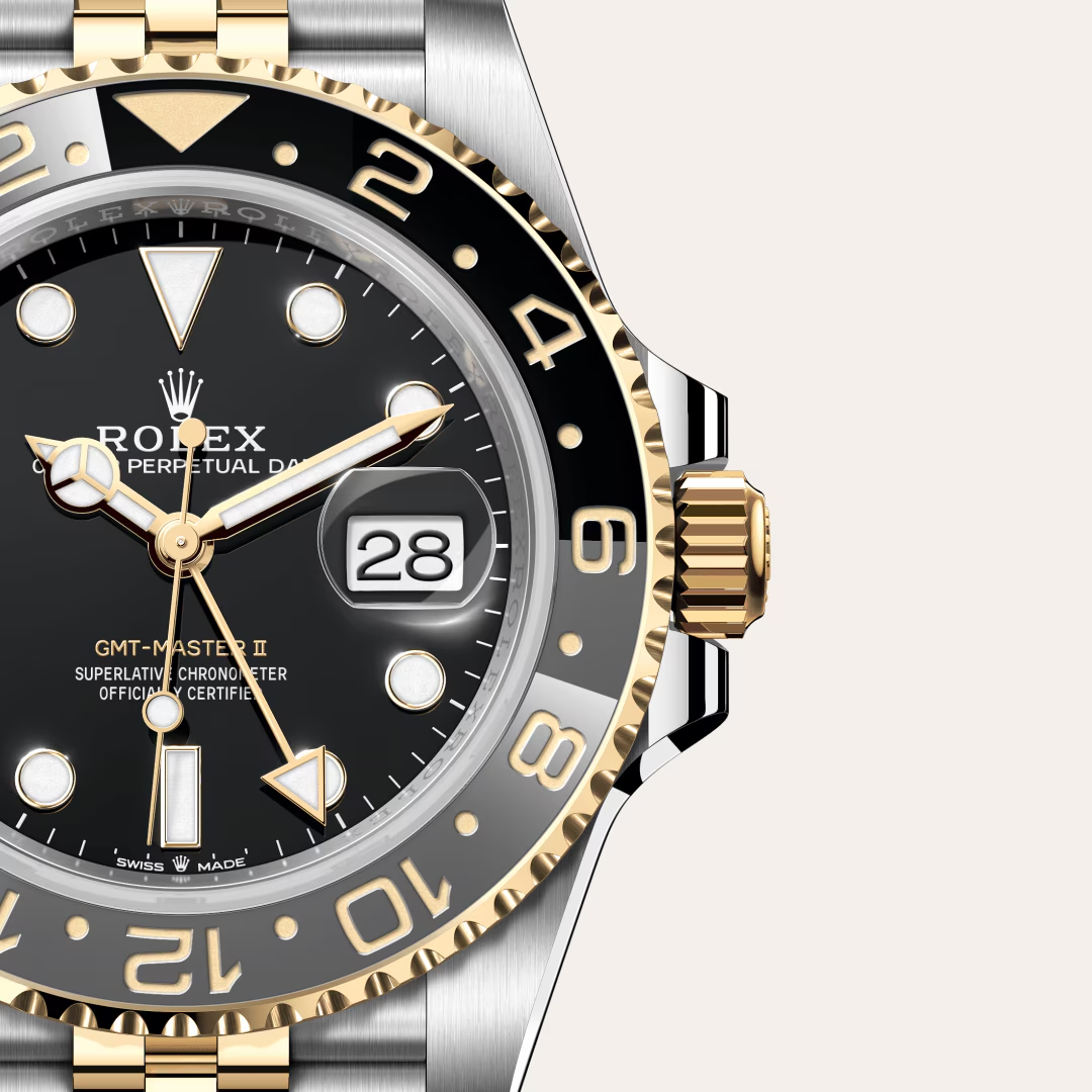 Rolex GMT-Master II Oyster, 40 mm, ocel Oyster a žluté zlato