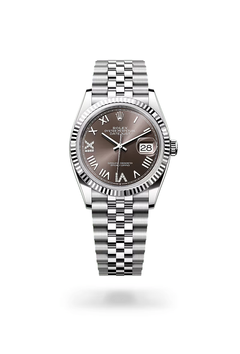 Rolex Datejust 36 Oyster, 36 mm, ocel Oyster a bílé zlato