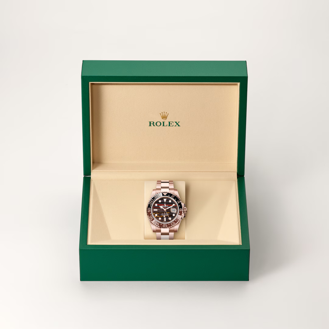 Rolex GMT-Master II Oyster, 40 mm, zlatá Everose