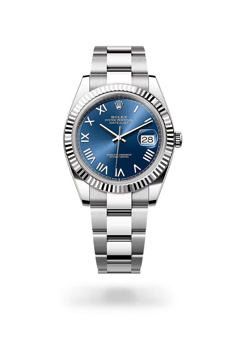 Rolex Datejust 41 Oyster, 41 mm, Oystersteel and white gold