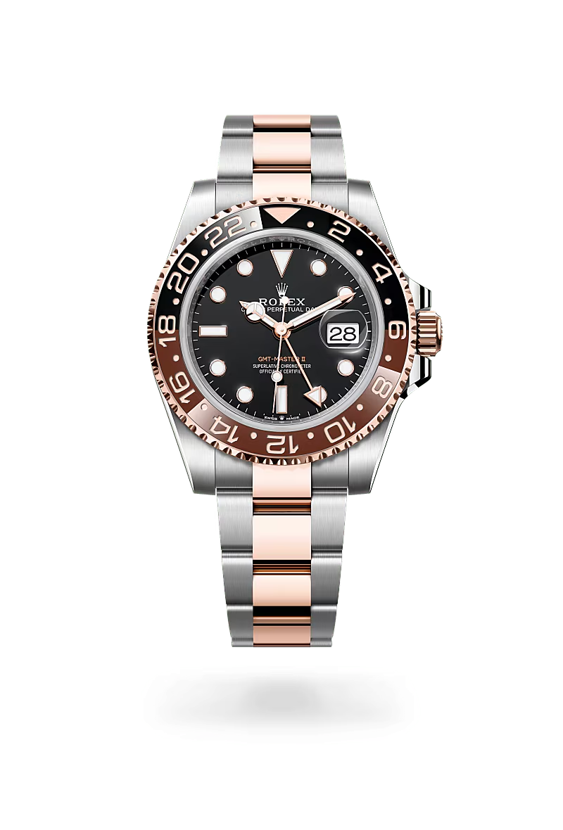 Rolex GMT-Master II Oyster, 40 mm, ocel Oyster a zlato Everose