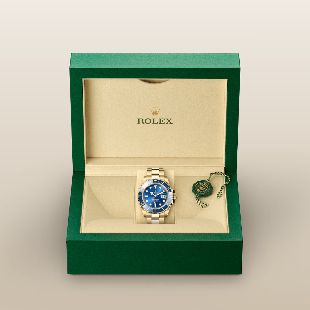 Rolex Submariner Oyster, 41 mm, žluté zlato