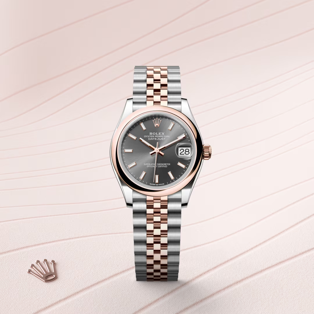 Rolex Datejust 31 Oyster, 31 mm, ocel Oyster a zlatá Everose