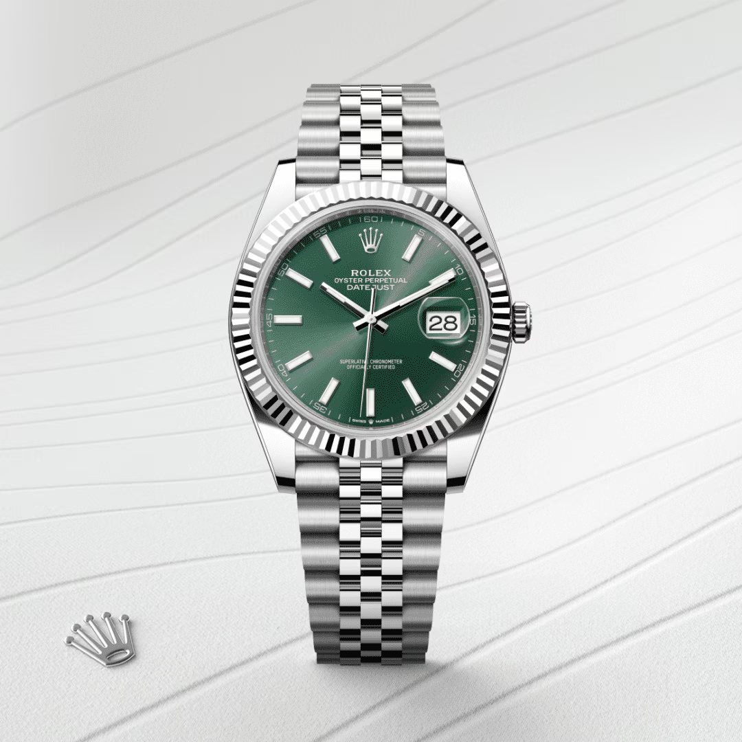 Rolex Datejust Oyster, 41 mm, ocel Oyster a bílé zlato