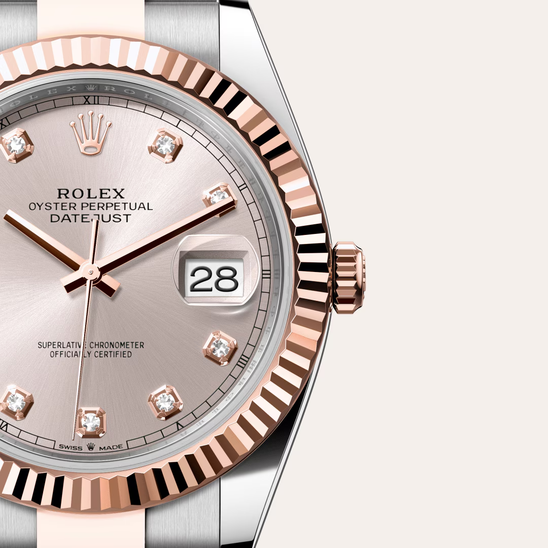 Rolex Datejust 41 Oyster, 41 mm, ocel Oyster a zlatá Everose