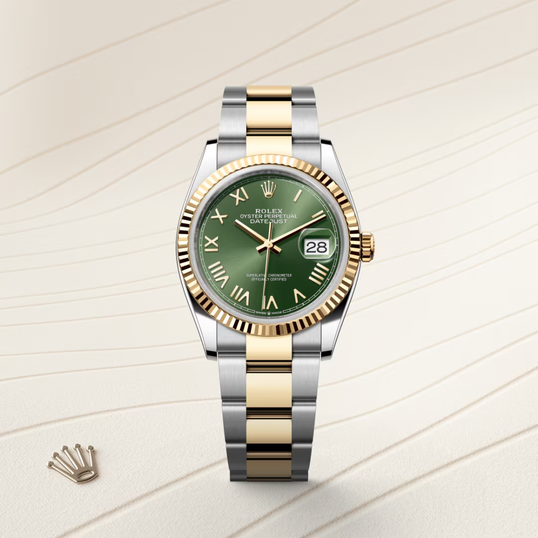 Rolex Datejust 36 Oyster, 36 mm, ocel Oyster a žluté zlato