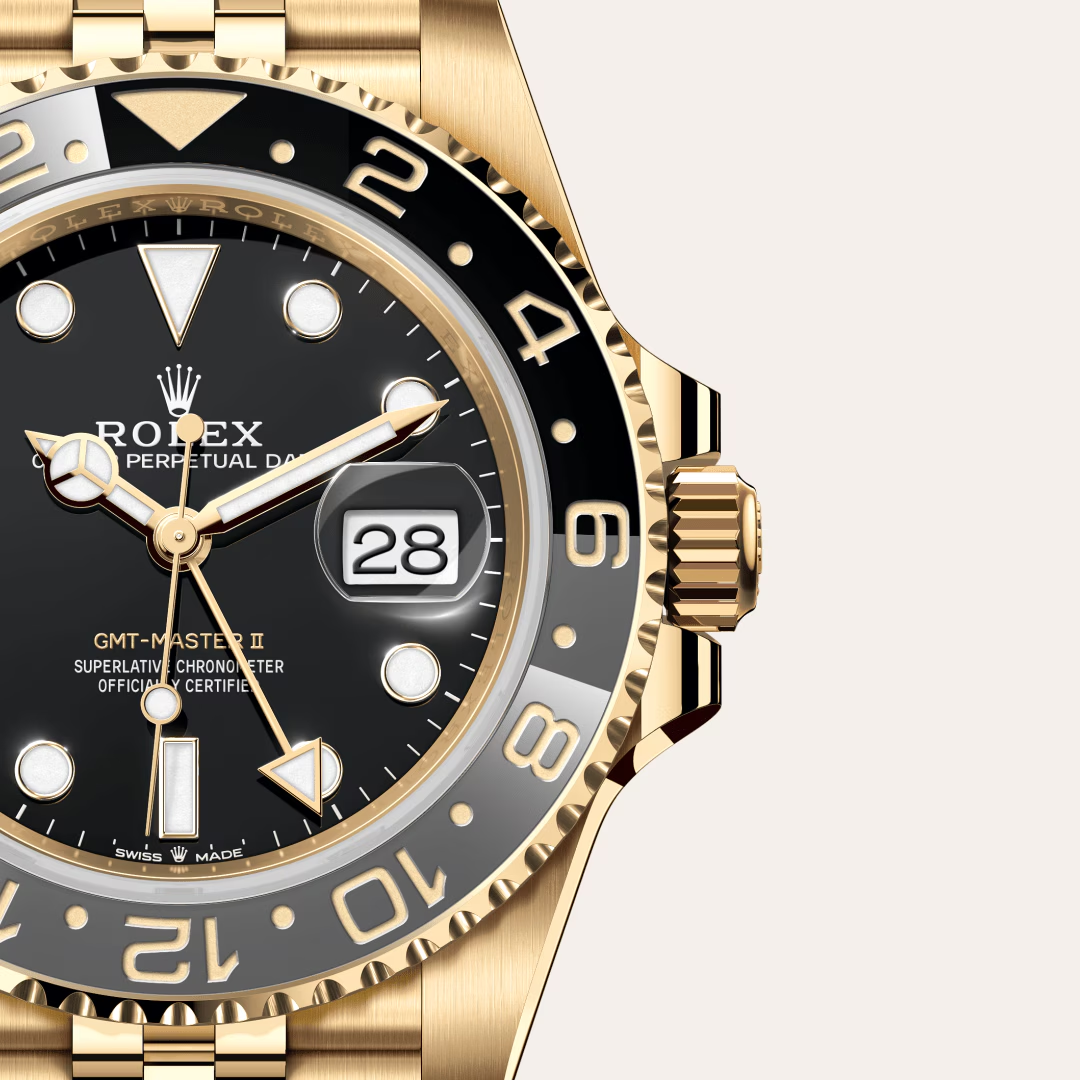 Rolex GMT-Master II Oyster, 40 mm, žluté zlato