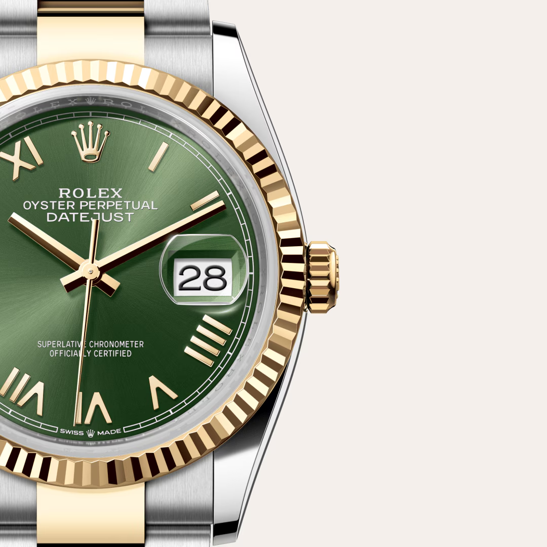 Rolex Datejust 36 Oyster, 36 mm, ocel Oyster a žluté zlato