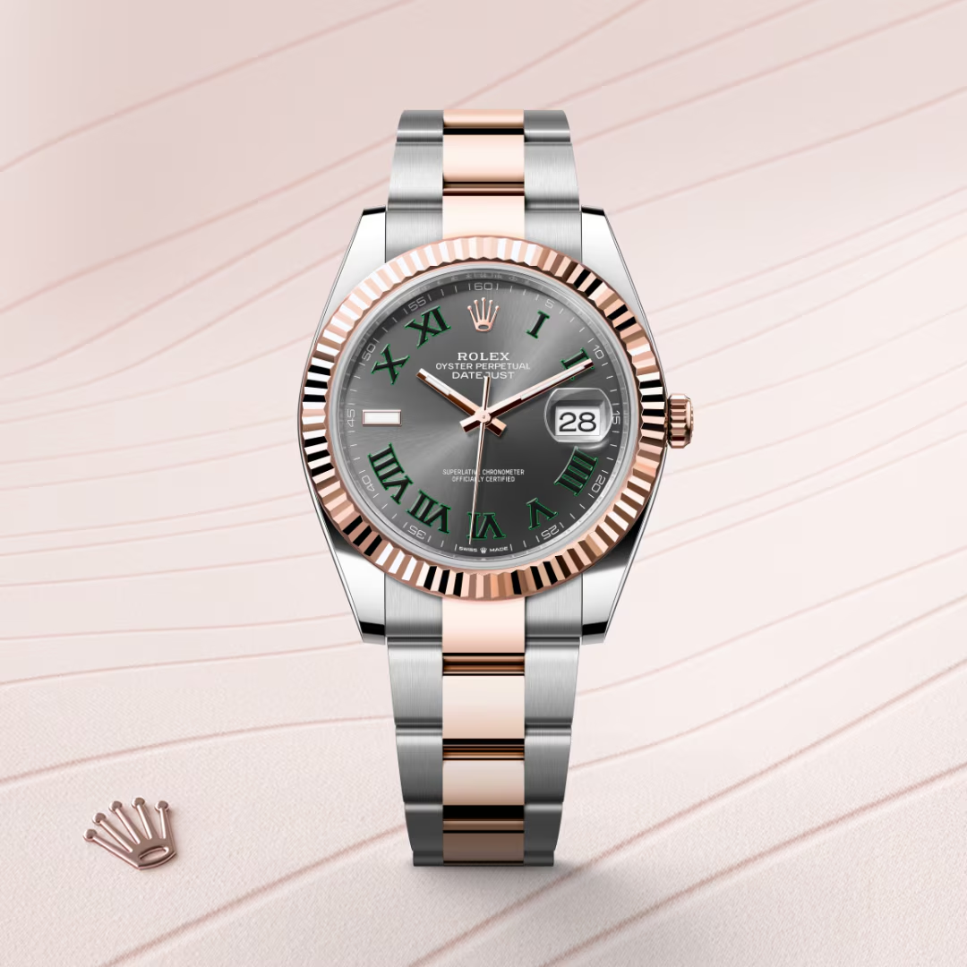Rolex Datejust 41 Oyster, 41 mm, ocel Oyster a zlatá Everose