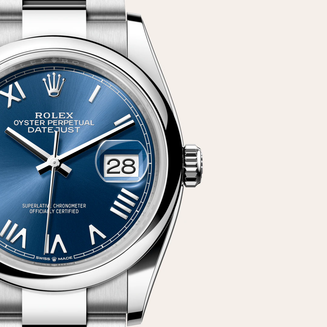 Rolex Datejust 36 Oyster, 36 mm, Oystersteel
