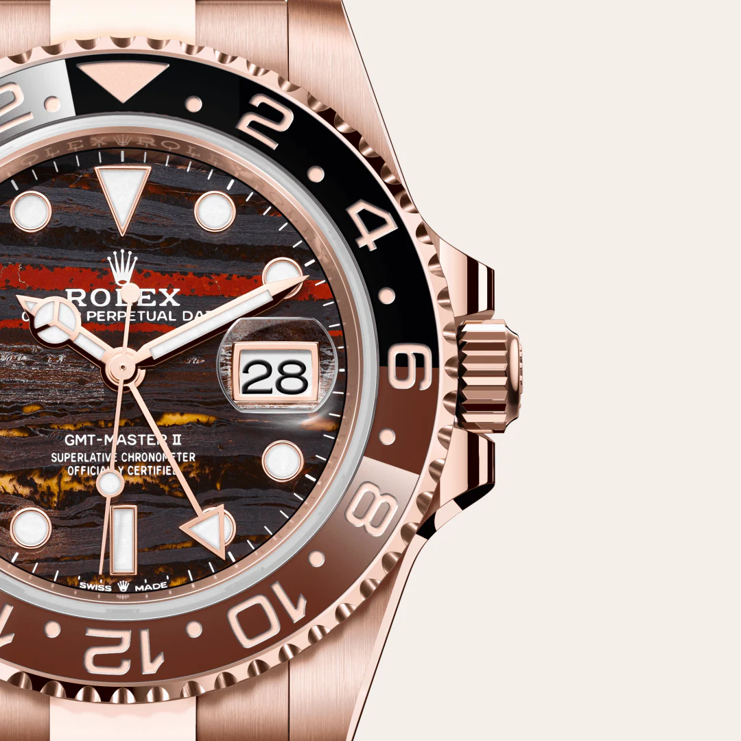 Rolex GMT-Master II Oyster, 40 mm, zlatá Everose