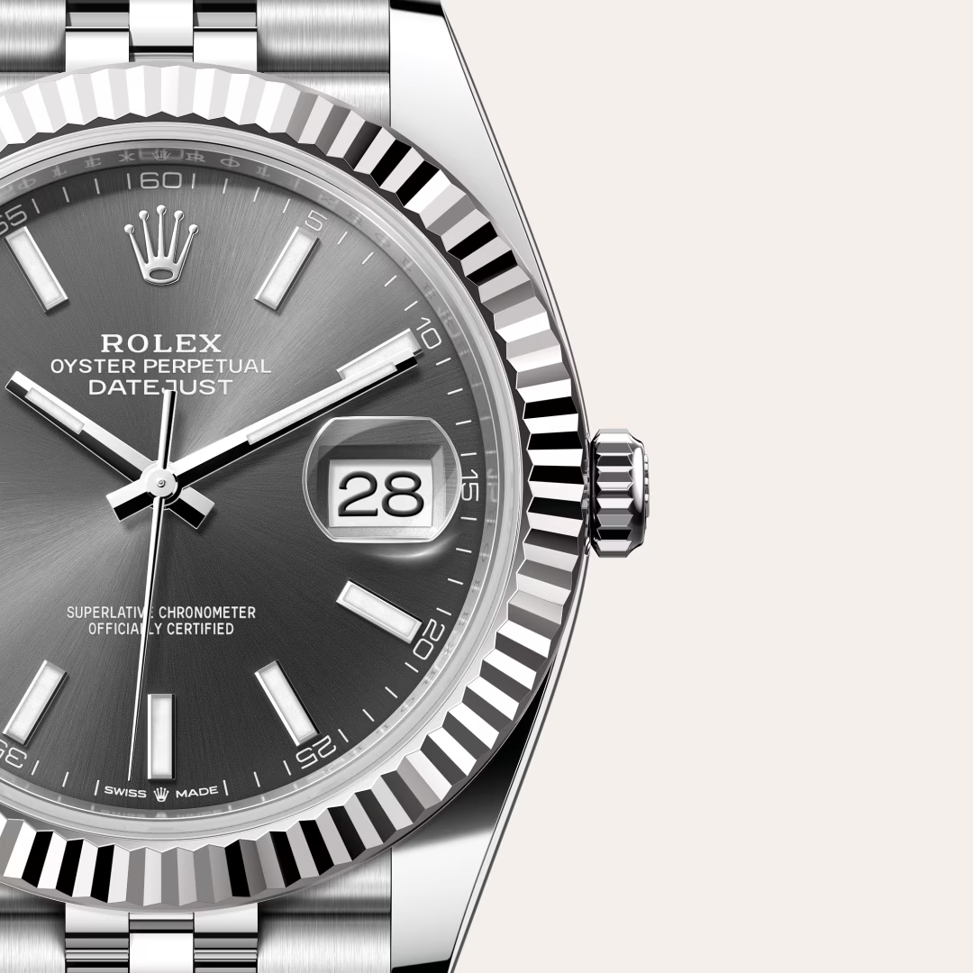Rolex Datejust Oyster, 41 mm, ocel Oyster a bílé zlato