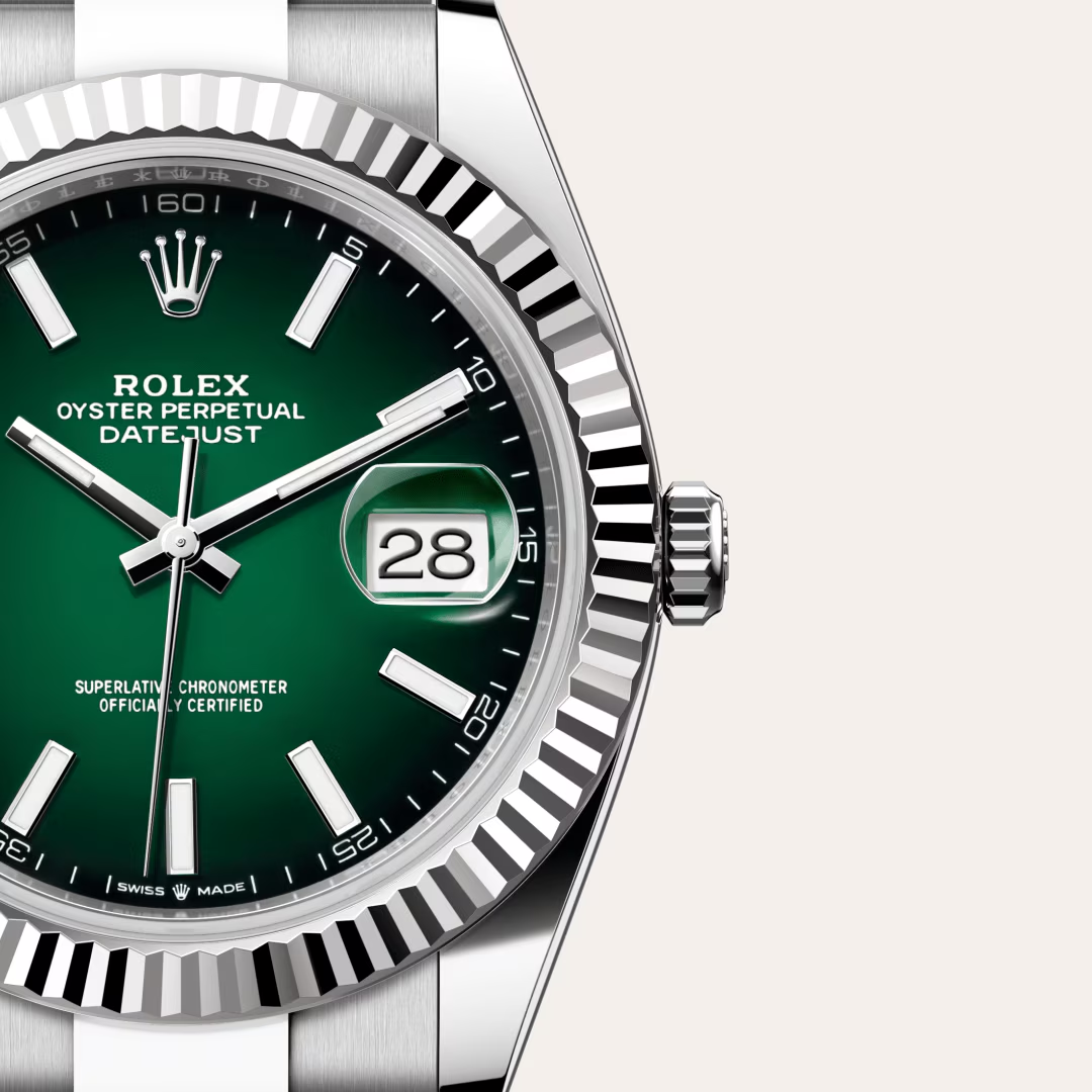 Rolex Datejust 41 Oyster, 41 mm, ocel Oyster a bílé zlato
