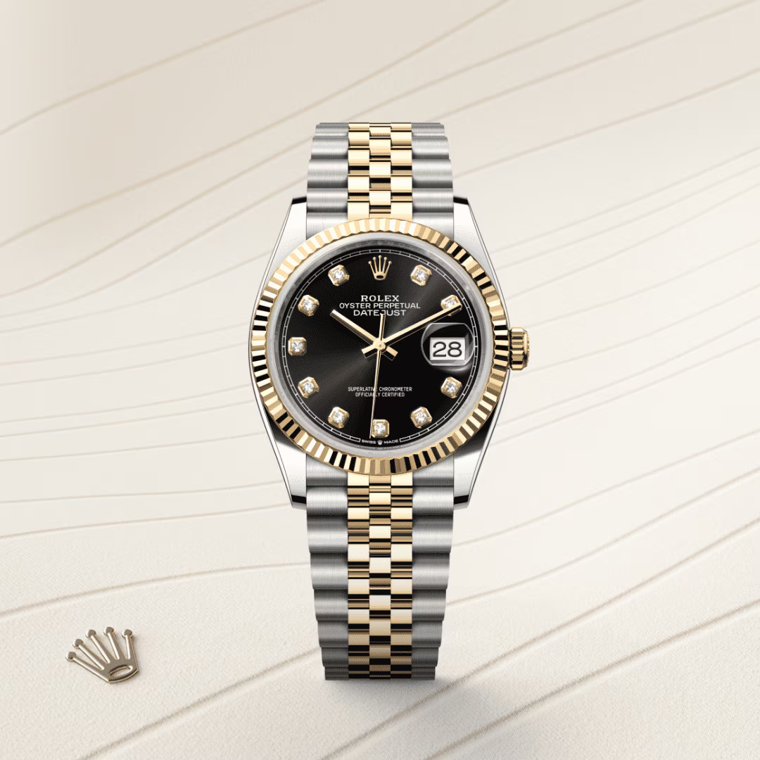 Rolex Datejust Oyster, 36 mm, ocel Oyster a žluté zlato
