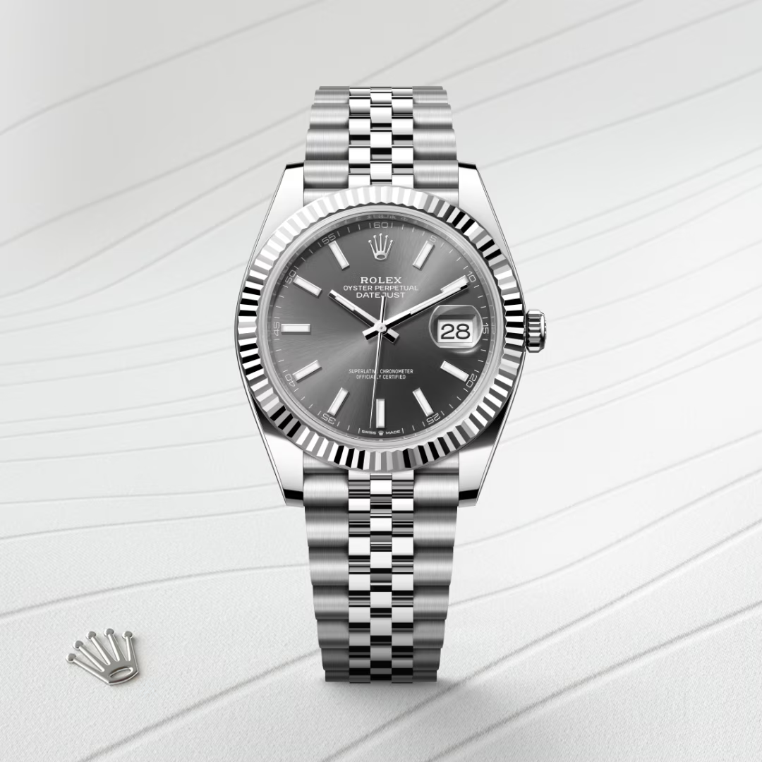 Rolex Datejust Oyster, 41 mm, ocel Oyster a bílé zlato