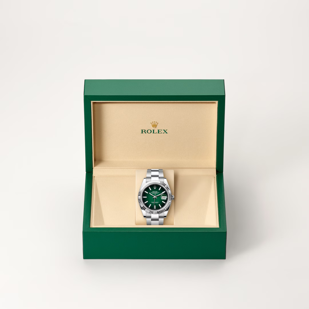Rolex Datejust 41 Oyster, 41 mm, ocel Oyster a bílé zlato