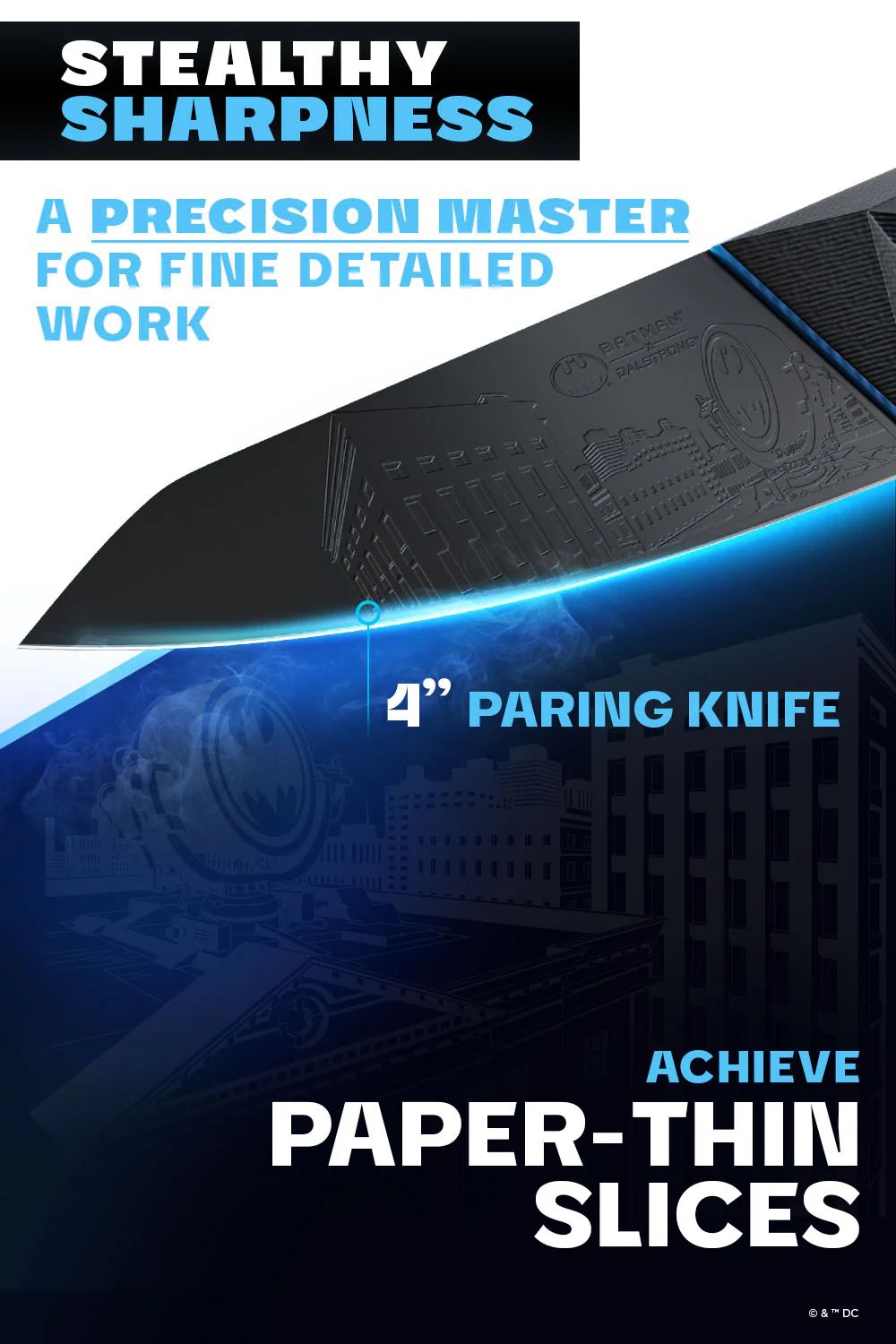 Objevte novou dimenzi vaření ve tmě: 2 dílná sada BATMAN™ Shadow Black Edition