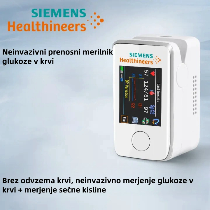 2025 Siemensov neinvazivni merilnik glukoze v krvi nova neboleča izkušnja