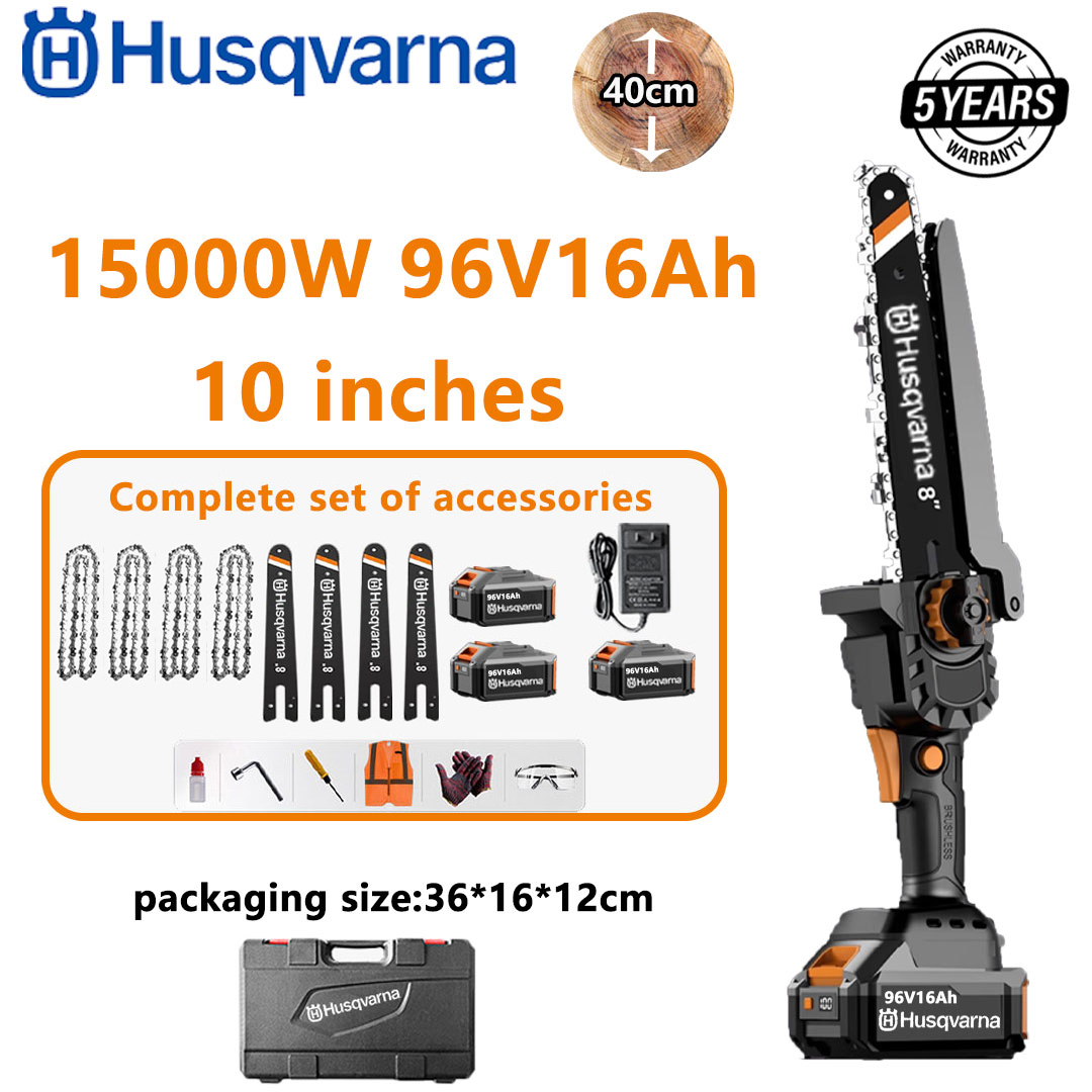 Prenosna motorna žaga Husqvarna z 15000 W litijevimi baterijami