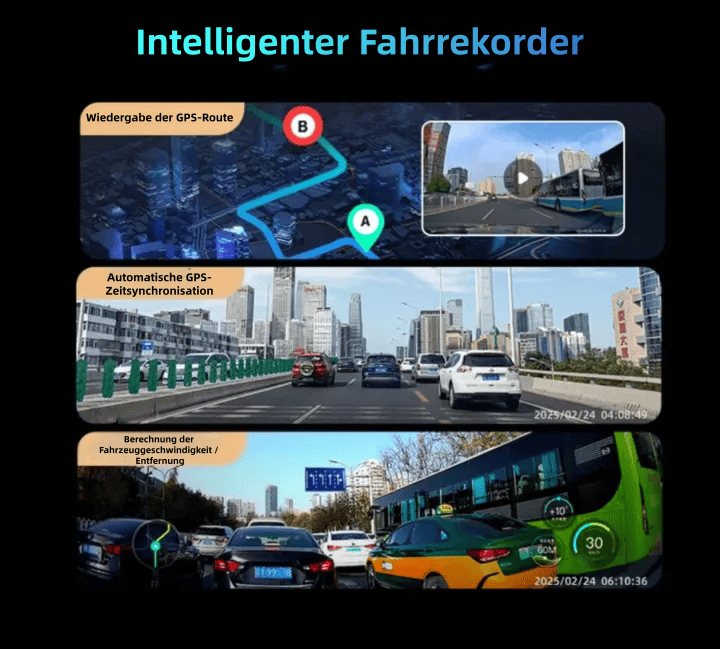 Garmin G980 KI- und sprachgesteuerte Dashcam mit vier Kameras, 360°-Panoramaansicht, 4K Ultra HD-Nachtsicht und GPS-Tracking