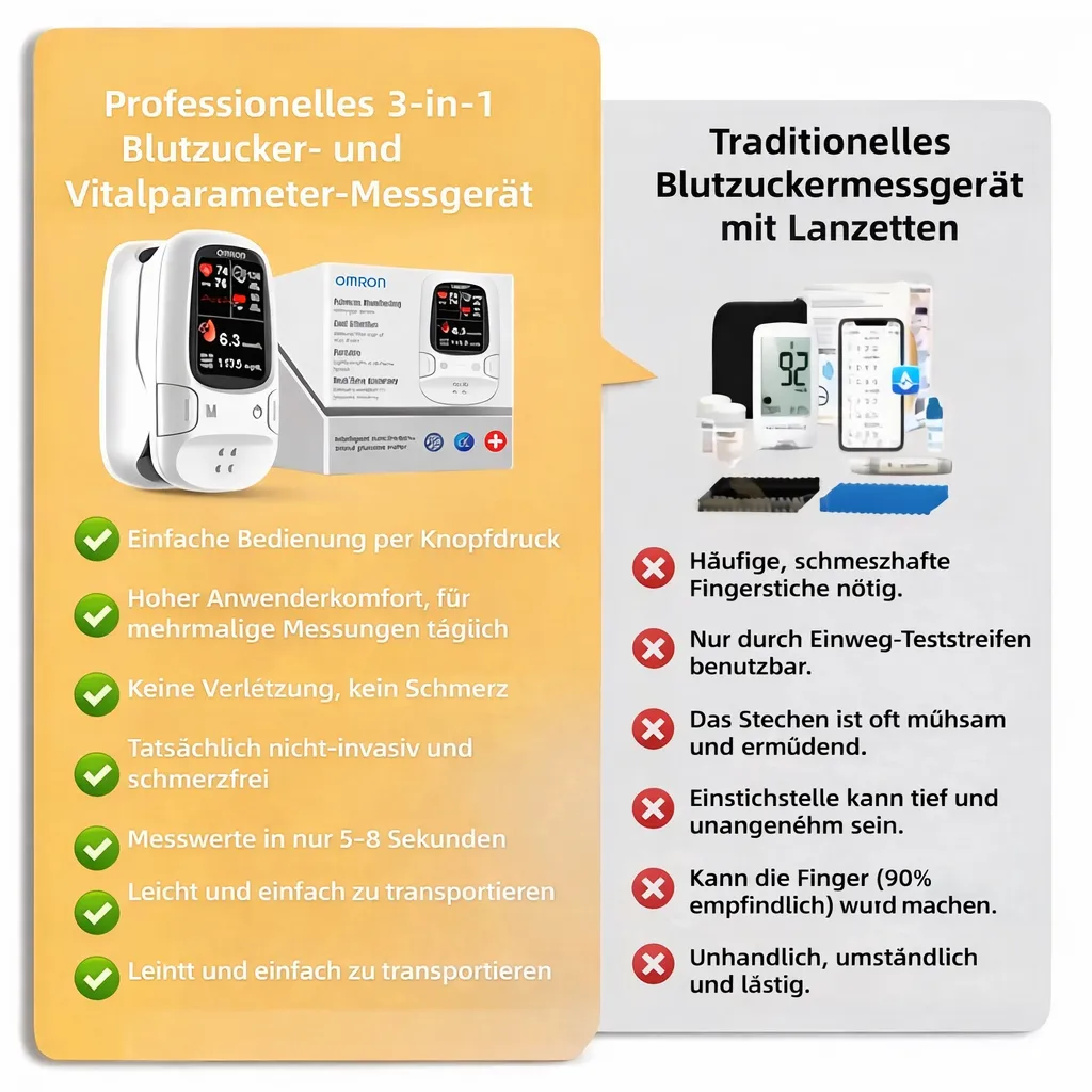 Omron™ präsentiert neues, nicht-invasives, intelligentes Blutzuckermessgerät 🔥Hergestellt in den USA🔥