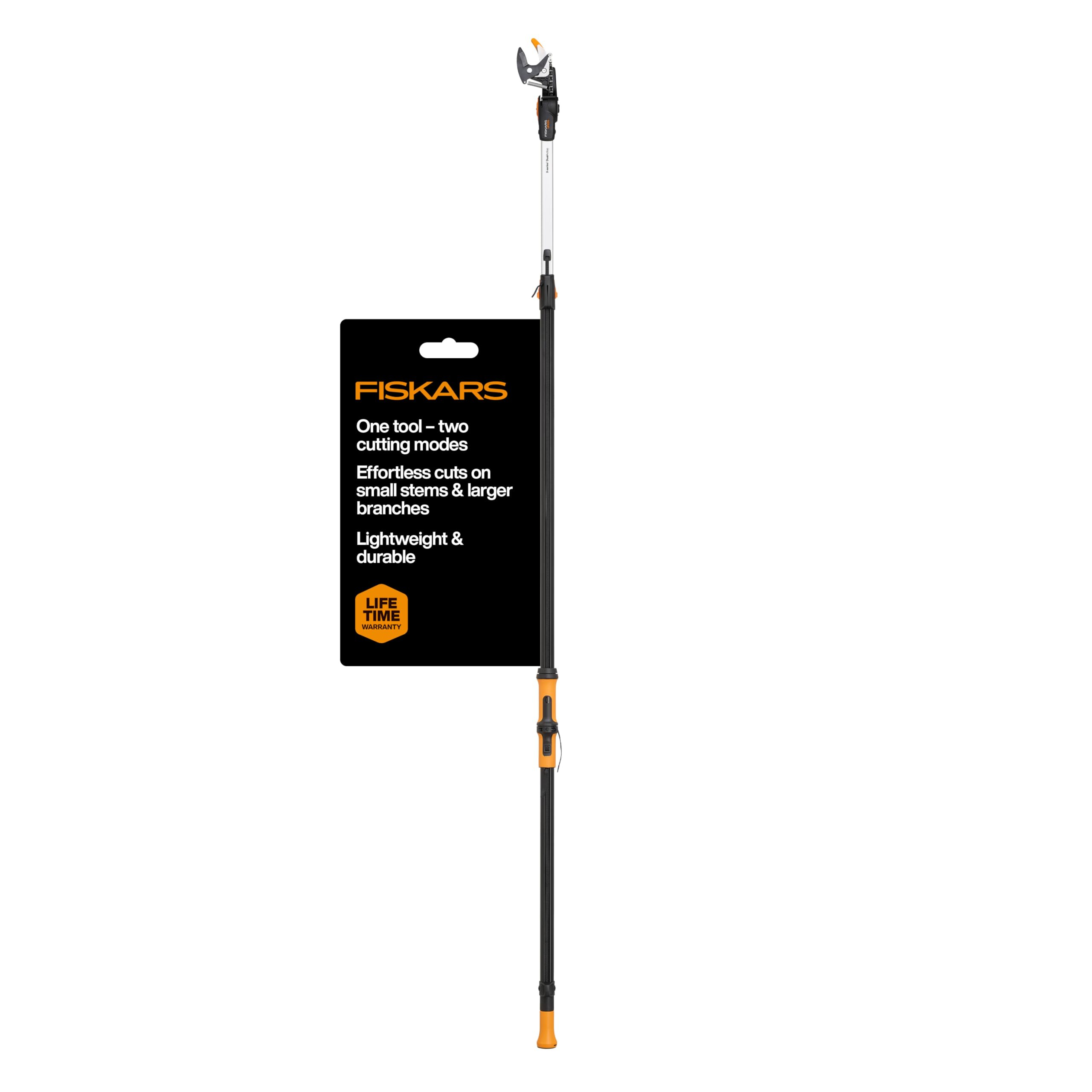 Fiskars 2,1–4 m DualAction teleszkópos ágvágó, kihúzható nyelű fametsző