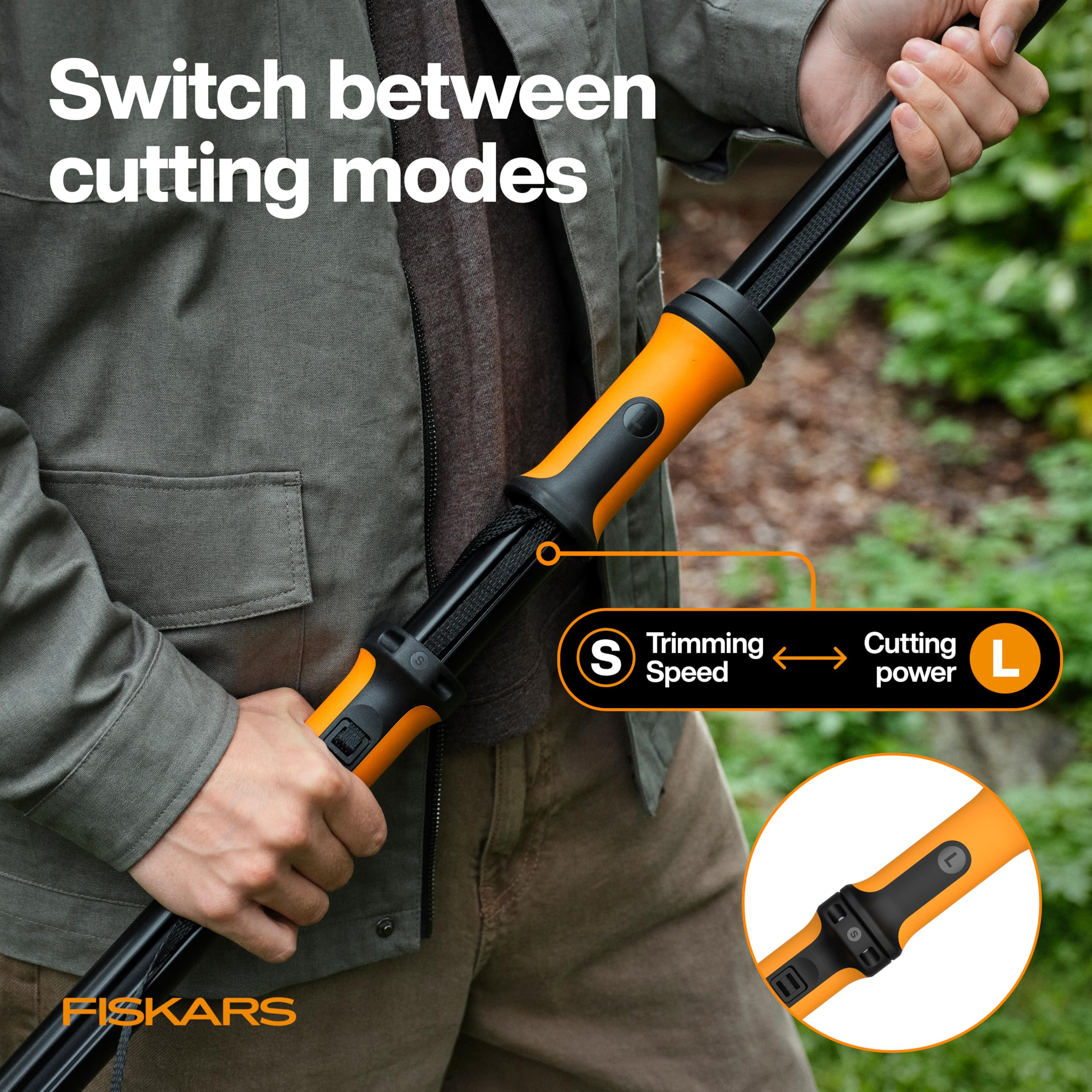 Fiskars 2,1–4 m DualAction teleszkópos ágvágó, kihúzható nyelű fametsző