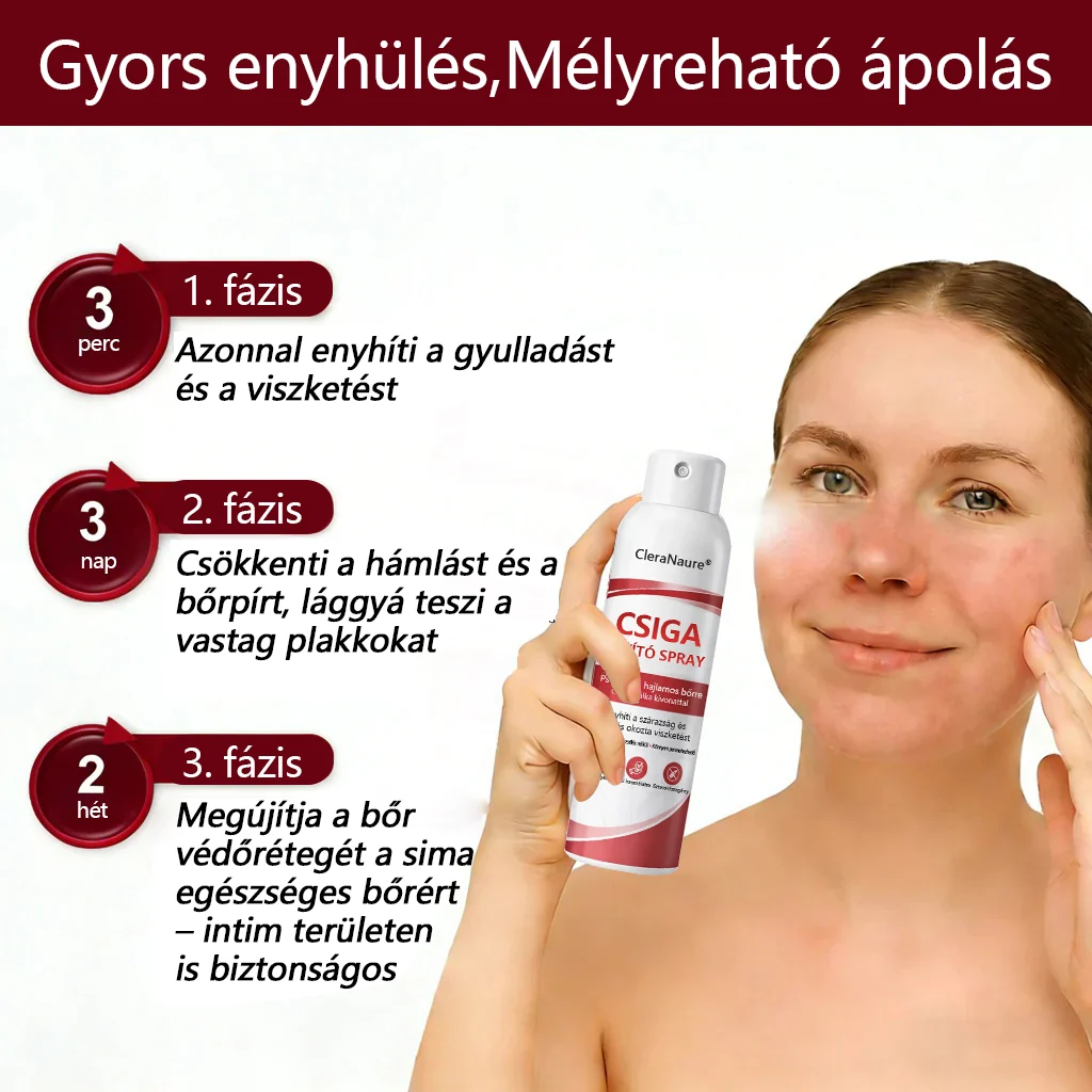 CleraNature® Bálnazsír Spray Viszkető, Hámló Psoriasisra Hajlamos Bőrre