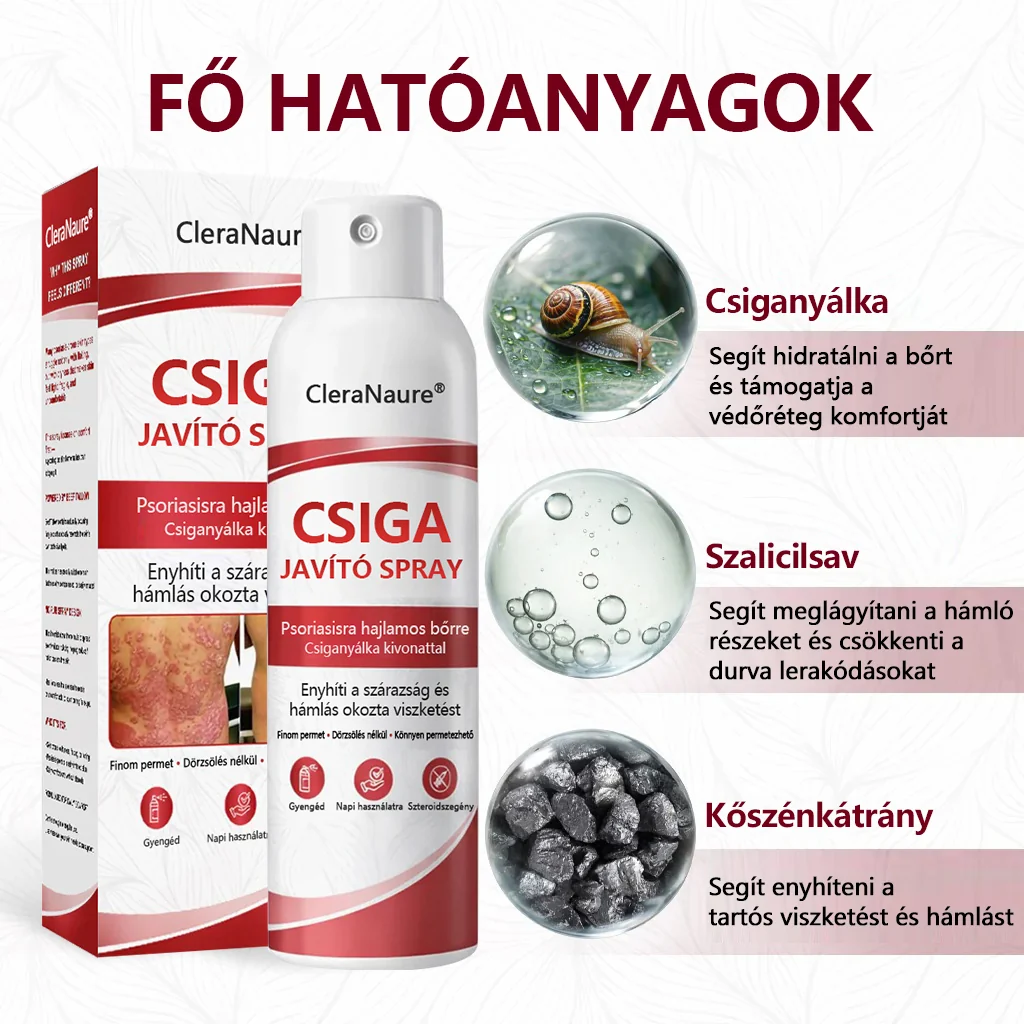 CleraNature® Bálnazsír Spray Viszkető, Hámló Psoriasisra Hajlamos Bőrre