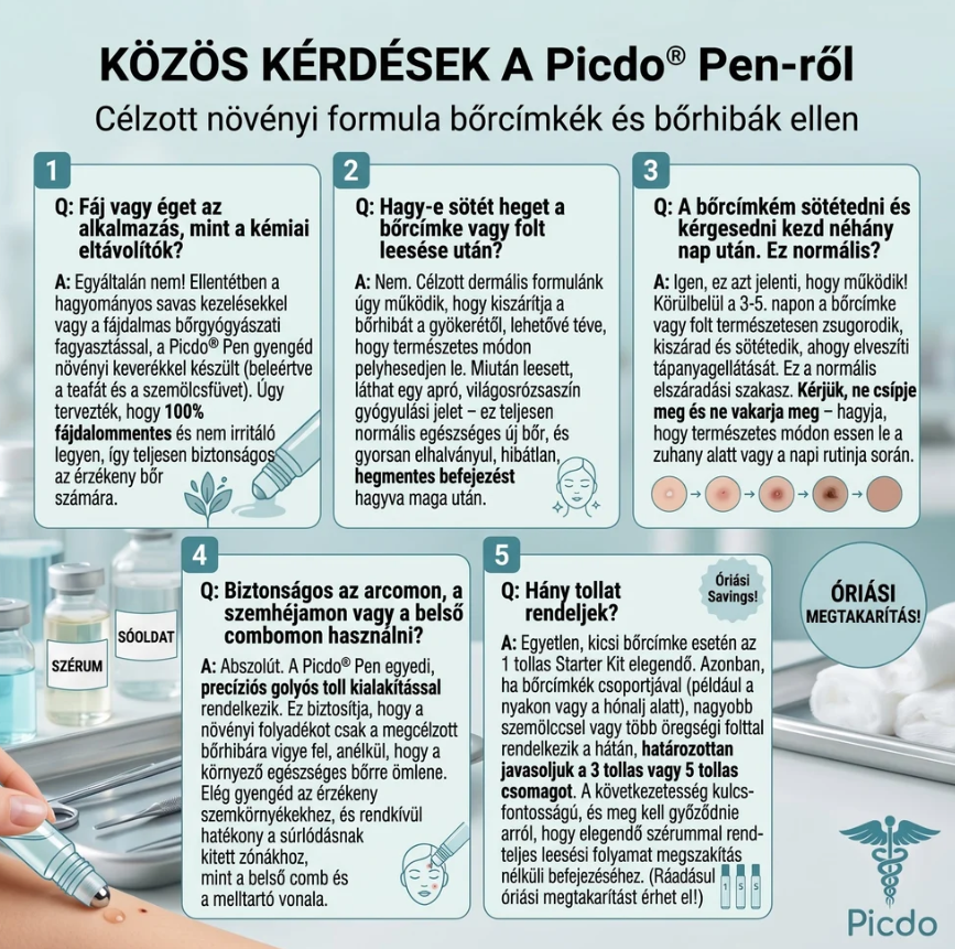 7 napos bőrkinövés‑ és folteltávolító Fájdalommentes és heg nélkül Fejlett roll‑on toll bőrhibák eltávolítására