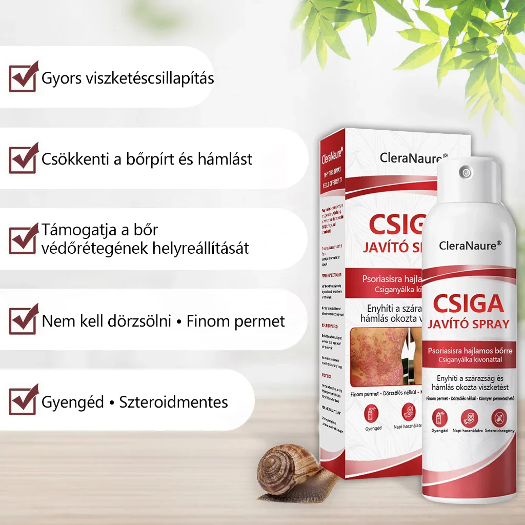 CleraNature® Bálnazsír Spray Viszkető, Hámló Psoriasisra Hajlamos Bőrre