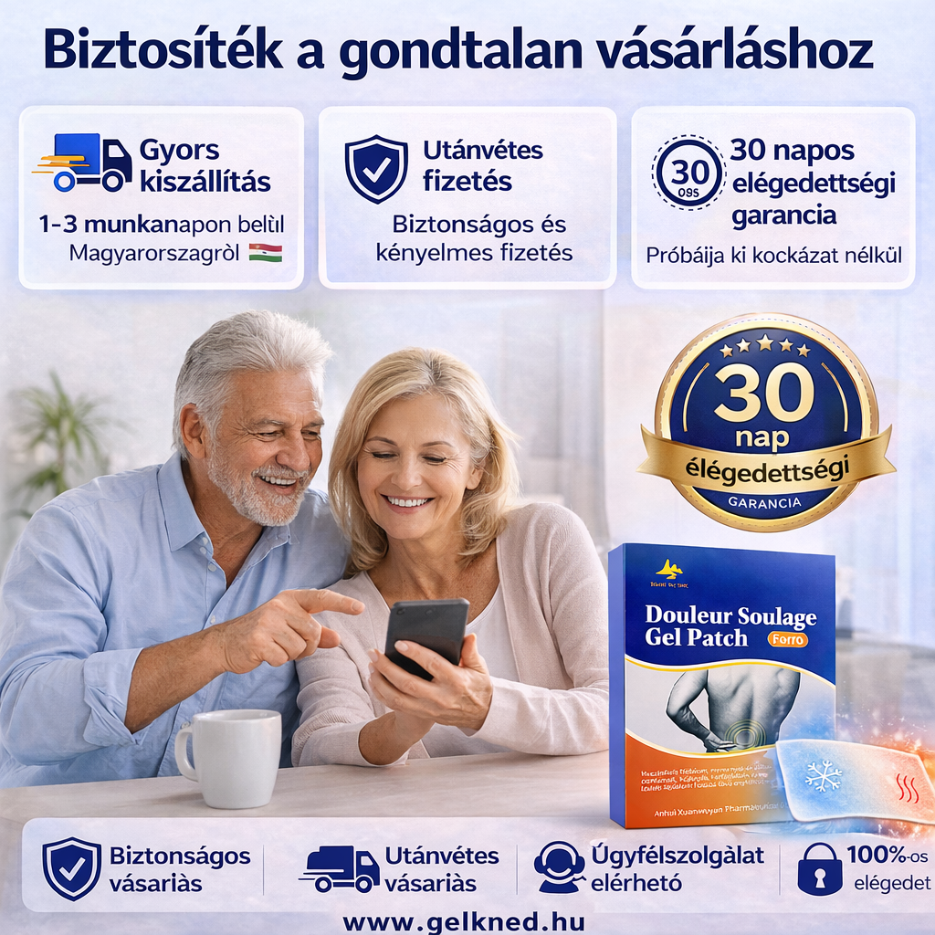 Többfunkciós gél tapasz izom- és ízületi komforthoz
