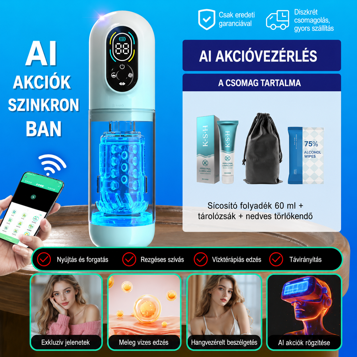 [Copy]AI Interaktív Férfi Maszturbátor: Kézhasználat nélküli AI Barátnő Szinkron