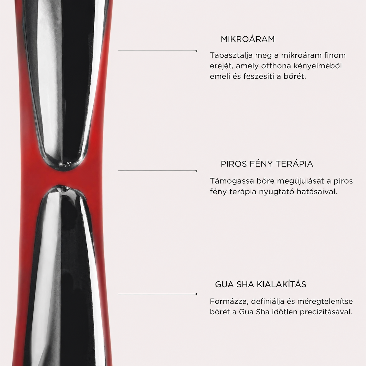 LEVEL UP Mikroáramos Gua Sha Arcmasszírozó