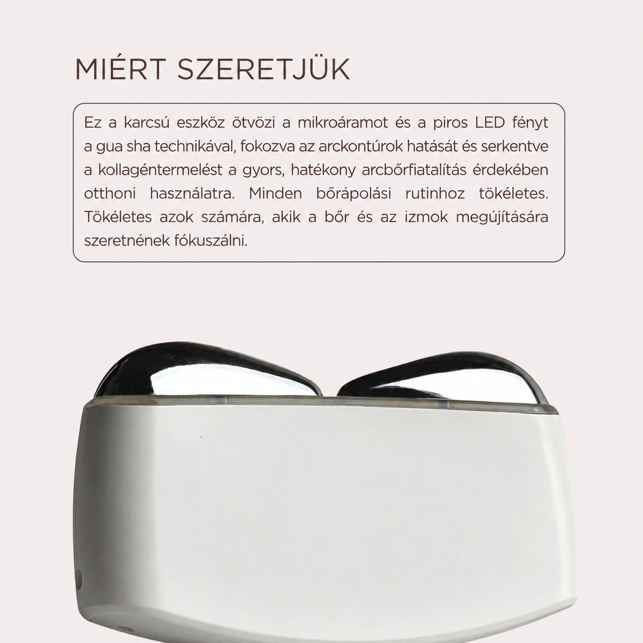 LEVEL UP Mikroáramos Gua Sha Arcmasszírozó