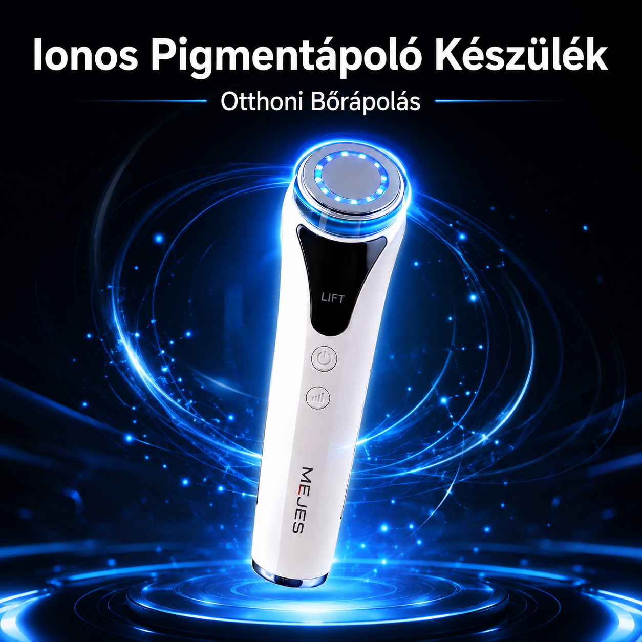 Mikrotöltésű ionok lebontják a melanint egy szépségápolási eszköz, amely arc liftinget, szeplőket és napfoltokat okoz.