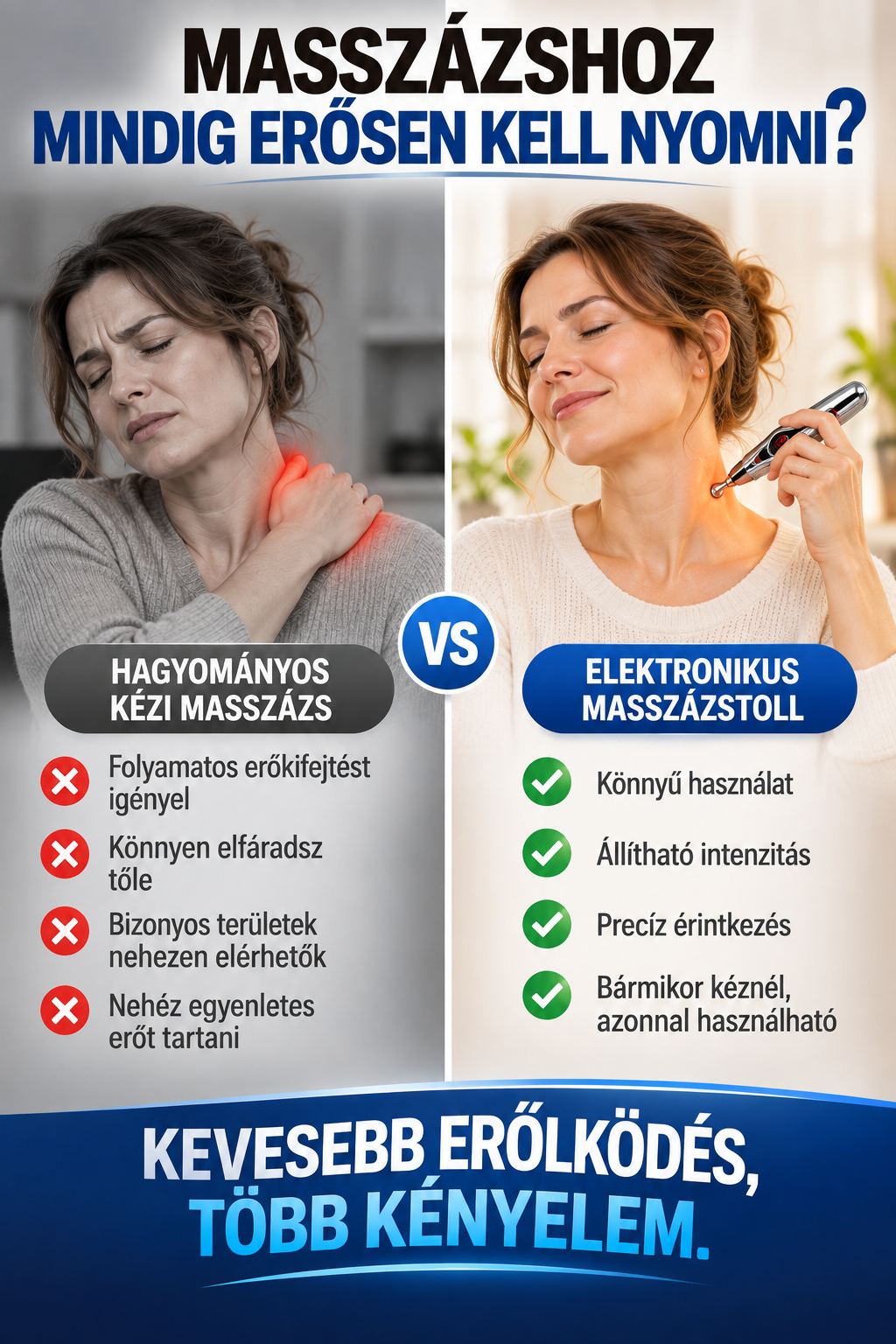 Hagyom&aacute;nyos k&eacute;zi massz&aacute;zs &eacute;s elektronikus massz&aacute;zstoll &ouml;sszehasonl&iacute;t&aacute;sa